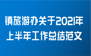 镇旅游办关于2021年上半年工作总结范文